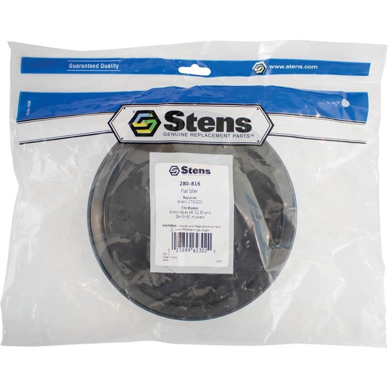 REPLACES ARIENS FLAT IDLER 07351200 APEX FITS 48 52 60 ZENITH 8" STENS 280 - 816 - OPE Quality Parts