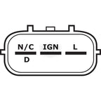 J&N REPLACES DENSO ALTERNATOR ND101211 - 7960 CUMMINS PC200 12775 STENS 400 - 52148 - OPE Quality Parts