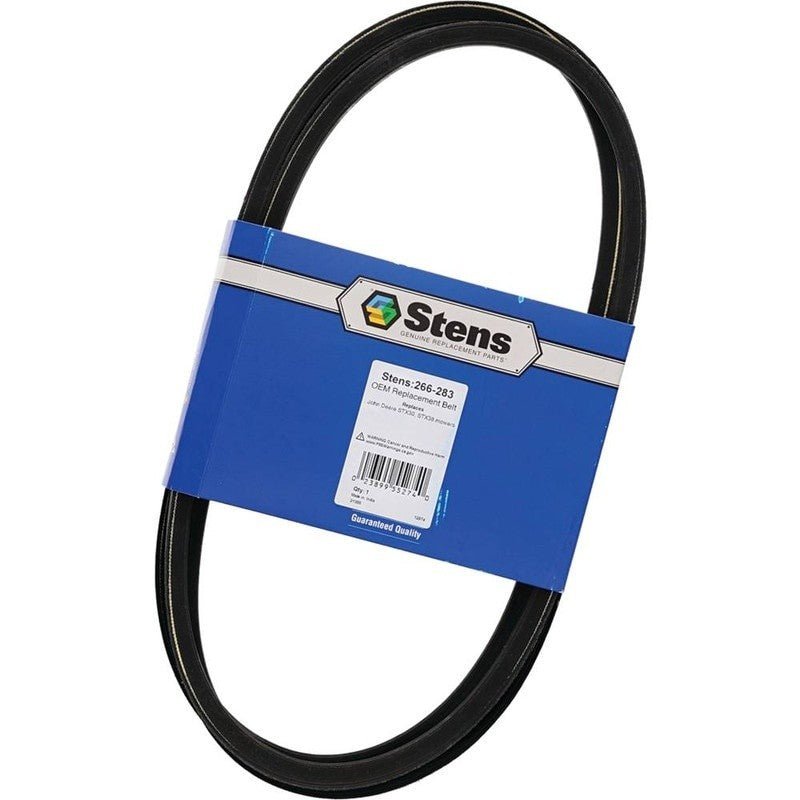 REPLACES JOHN DEERE RAW EDGE DRIVE BELT M134268 FITS STX30 M76572 STENS 266 - 283 - OPE Quality Parts