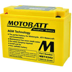 MOTOBATT BATTERY 0745 - 059 HONDA 31500 - 371 - 671 KAWASAKI YAMAHA STENS MBTX24U - OPE Quality Parts
