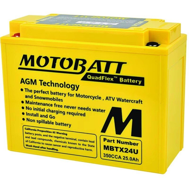 MOTOBATT BATTERY 0745 - 059 HONDA 31500 - 371 - 671 KAWASAKI YAMAHA STENS MBTX24U - OPE Quality Parts