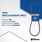 REPLACES WRIGHT DECK BELT 71460065 MFG. FITS 652R 652B EFI 57 3 8" STENS 265 - 936 - OPE Quality Parts