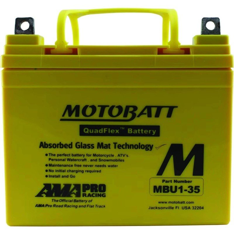 MOTOBATT BATTERY 12V 420CCA FOR YAMAHA 11U - 1LD00 - 00 - 00 420 STENS MBU1 - 35 - OPE Quality Parts