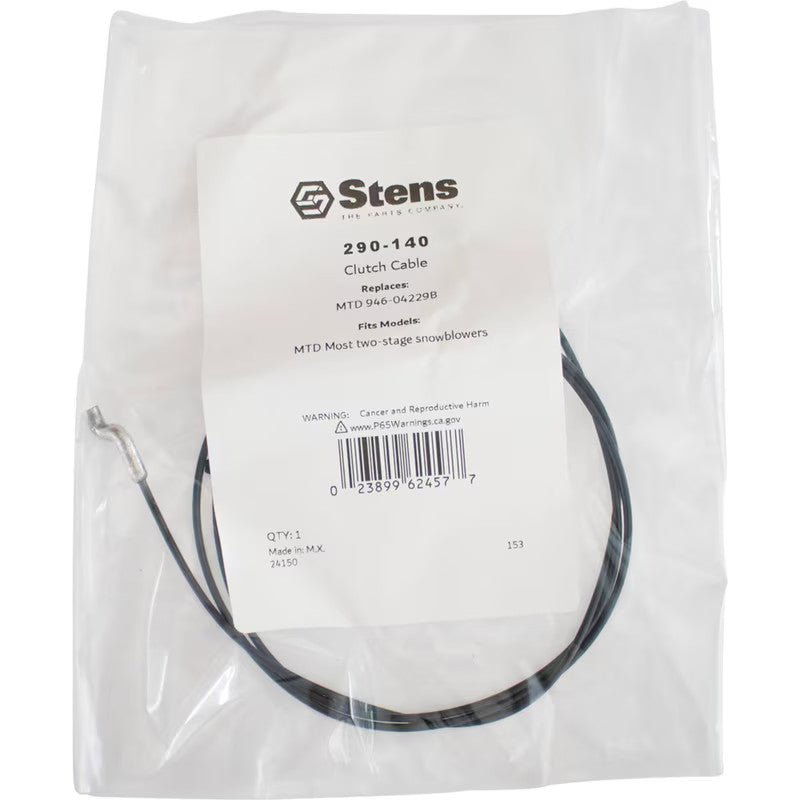 REPLACES MTD CLUTCH CABLE 946 - 04229B TWO - STAGE SNOWBLOWERS STENS 290 - 140 - OPE Quality Parts