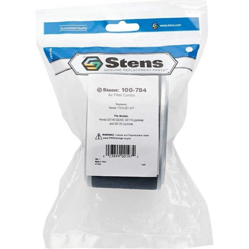 REPLACES HONDA AIR FILTER COMBO 17210 - Z4M - 821 0217458 GX140 - GX200 STENS 100 - 784 - OPE Quality Parts