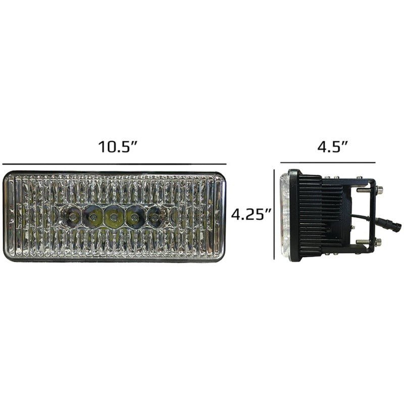 TIGER LIGHTS REPLACES CASE IH LED HEADLIGHT 232455A2 CASEIH STEIGER STENS TL6010 - OPE Quality Parts
