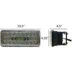 TIGER LIGHTS REPLACES CASE IH LED HEADLIGHT 232455A2 CASEIH STEIGER STENS TL6010 - OPE Quality Parts