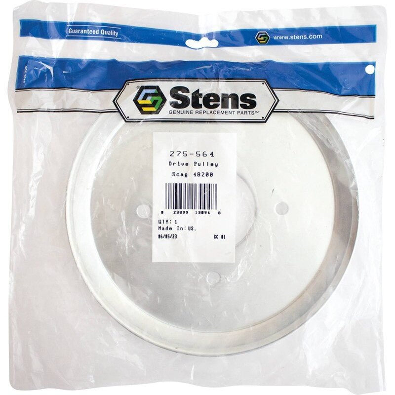 REPLACES SCAG DRIVE PULLEY 48200 36 48 52 61" DECKS 51 - 4160 - 03 36" STENS 275 - 564 - OPE Quality Parts