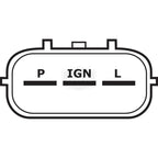 J&N REPLACES DENSO ALTERNATOR 400 - 52216 12V 60A Y119626 - 77210 STENS 400 - 52216 - OPE Quality Parts