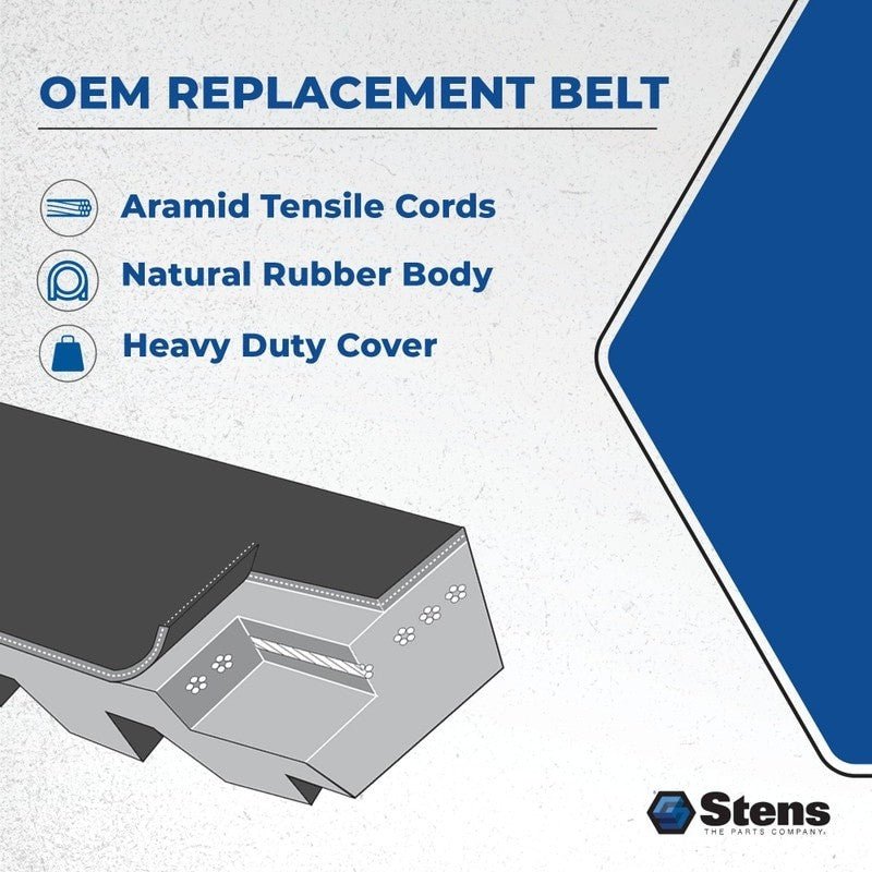 REPLACES SCAG DRIVE BELT 483172 TIGER CAT CUB WILDCAT 65 1 2" 5 8" STENS 265 - 865 - OPE Quality Parts