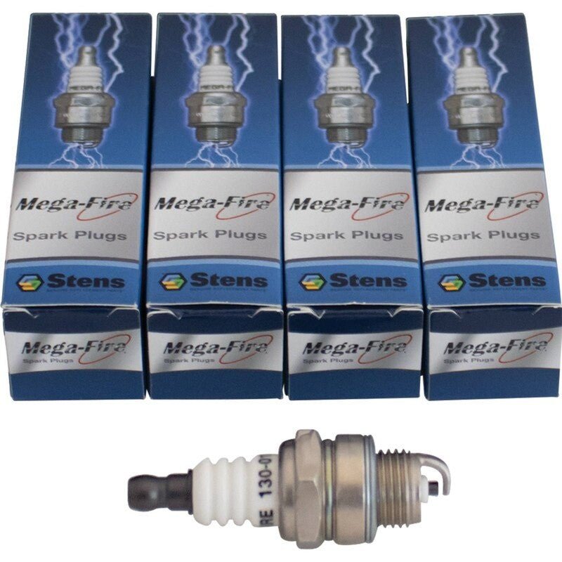 MEGA - FIRE SPARK PLUG REPLACES 4PC REPLACES STIHL SPARK PLUG 6 STENS 130 - 013 - 4 - OPE Quality Parts