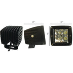 TIGER LIGHTS REPLACES TIGER LIGHTS LED SQUARE SPOT BEAM 12 - 24V 3" STENS TL200S - OPE Quality Parts