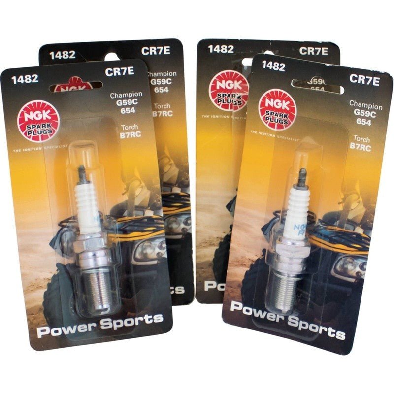 4PC REPLACES NGK SPARK PLUG 4578 UNIVERSAL CR7E FOR SMALL ENGINE STENS 130 - 812 - 4 - OPE Quality Parts