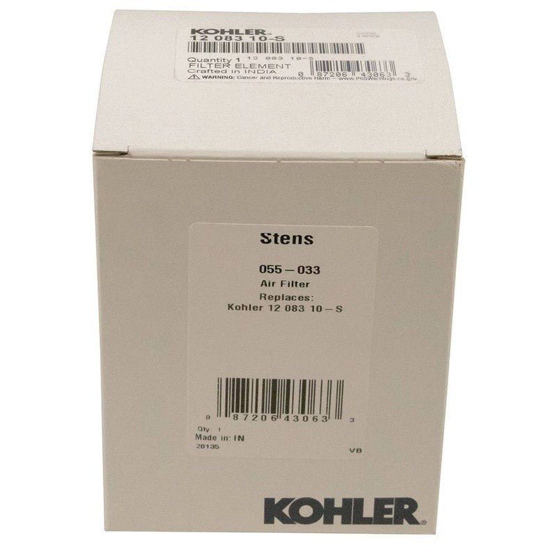 OEM KOHLER AIR FILTER 12 083 10 - S1 10 10 FITS CV11 - CV16 12 1208310 STENS 055 - 033 - OPE Quality Parts