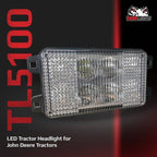 TIGER LIGHTS REPLACES JOHN DEERE LED TRACTOR HEADLIGHT LVA14946 STENS TL5100 - OPE Quality Parts