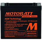 MOTOBATT BATTERY MBTX20UHD HARLEY DAVIDSON 65989 - 90 813195 STENS MBTX20UHD - OPE Quality Parts