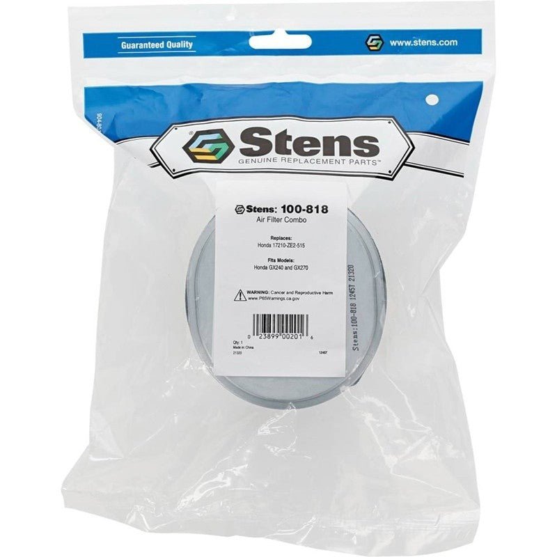 REPLACES HONDA AIR FILTER COMBO 17211 - ZE2 - 505 FITS GX240 4" 3 1 2" STENS 100 - 818 - OPE Quality Parts