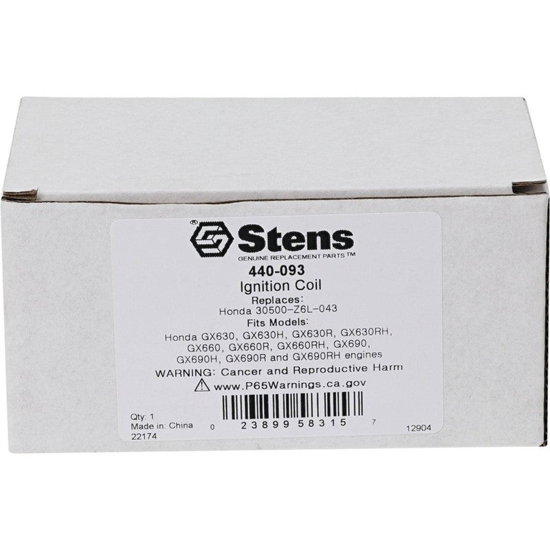 REPLACES HONDA IGNITION COIL 30500 - Z6L - 043 FITS GX630 GX660 GX690 STENS 440 - 093 - OPE Quality Parts