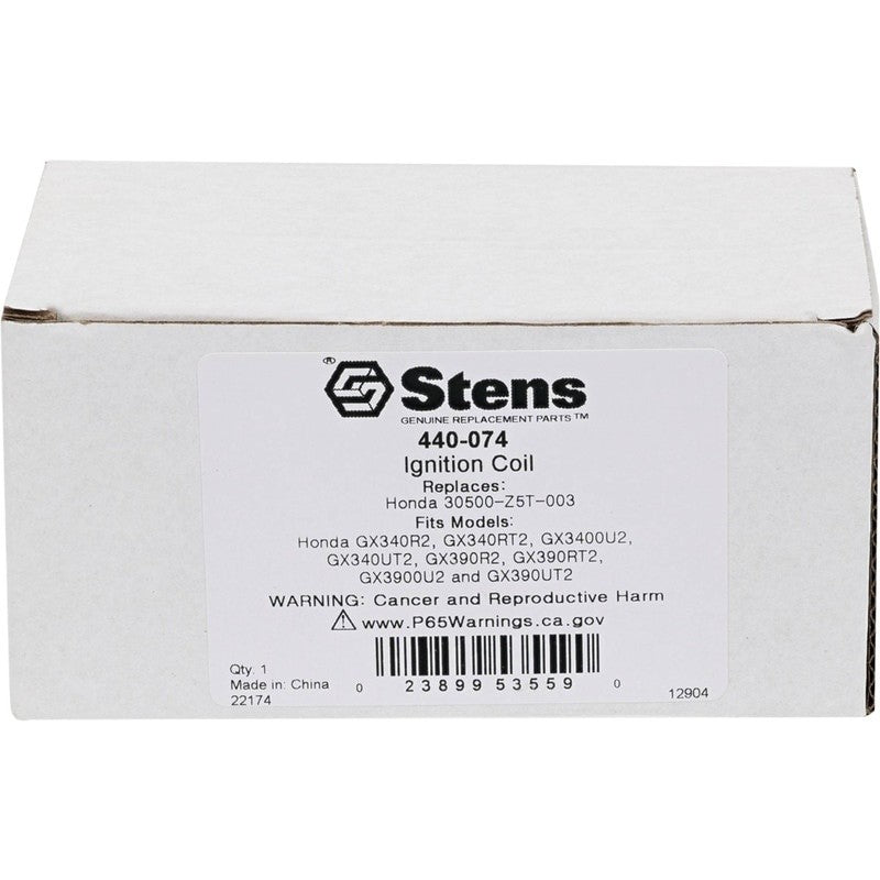 REPLACES HONDA IGNITION COIL 30500 - Z5T - 003 GX340 GX390 30500Z5T003 STENS 440 - 074 - OPE Quality Parts