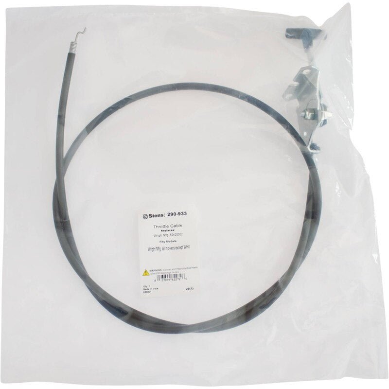 REPLACES WRIGHT MFG THROTTLE CABLE 52420002 MFG. STANDER FITS 48" STENS 290 - 933 - OPE Quality Parts