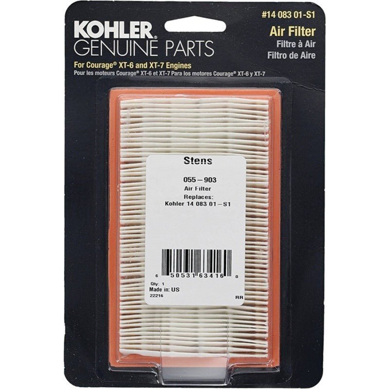 OEM KOHLER CARDED AIR FILTER 14 083 01 - S1 MTD FOR HD675 - 3000 STENS 055 - 903 - OPE Quality Parts