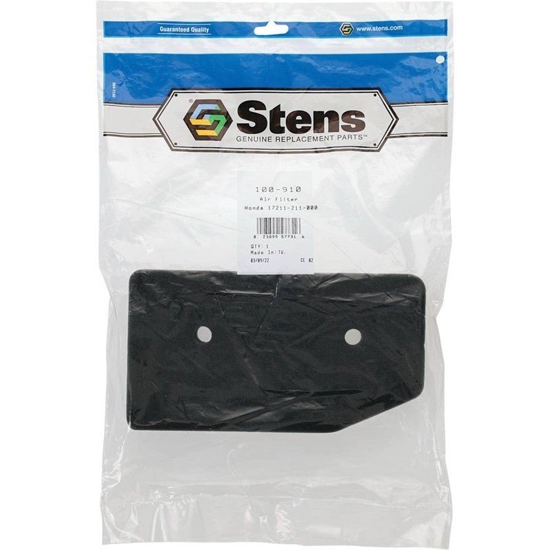 REPLACES HONDA AIR FILTER 17211 - Z11 - 000 EB5000I EB7000I EM5000IS1 STENS 100 - 910 - OPE Quality Parts
