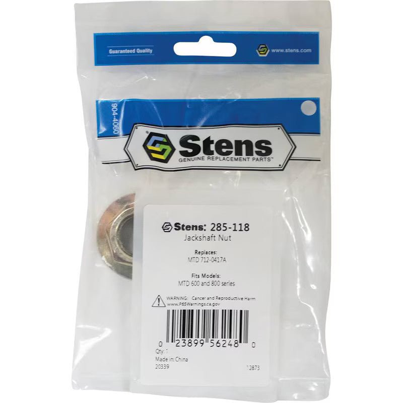 REPLACES MTD JACKSHAFT NUT 912 - 0417A FOR 600 FITS 800 SERIES STENS 285 - 118 - OPE Quality Parts