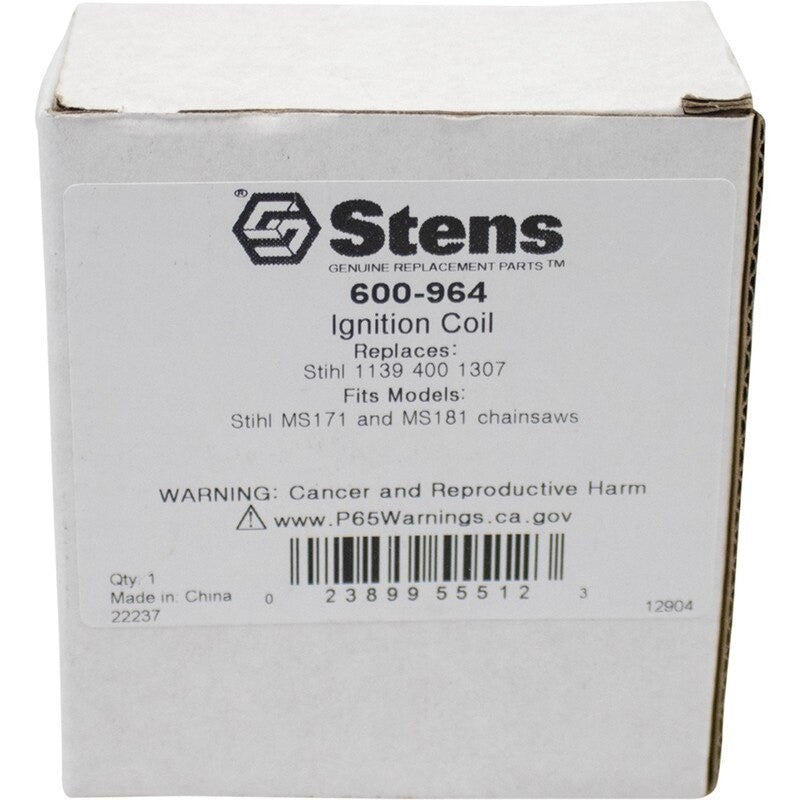 REPLACES STIHL IGNITION COIL 1139 400 1307 FITS MS171 11394001307 STENS 600 - 964 - OPE Quality Parts