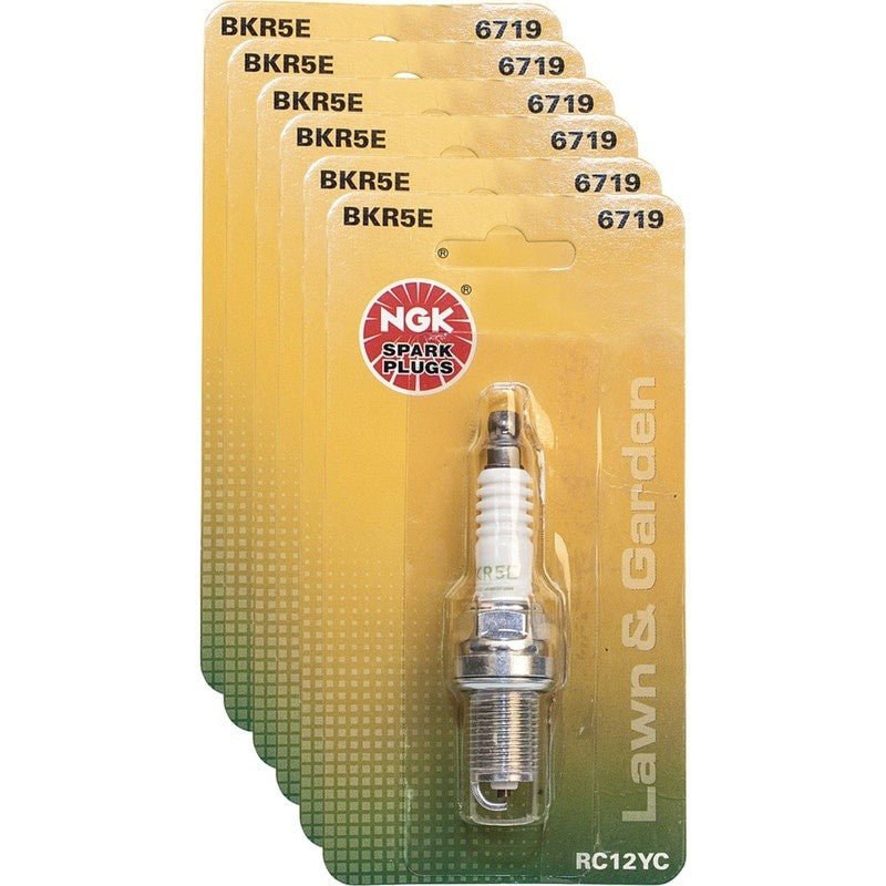 6PC REPLACES NGK SPARK PLUG 6719 UNIVERSAL BKR5E FOR SMALL STENS 130 - 232 - 6 - OPE Quality Parts