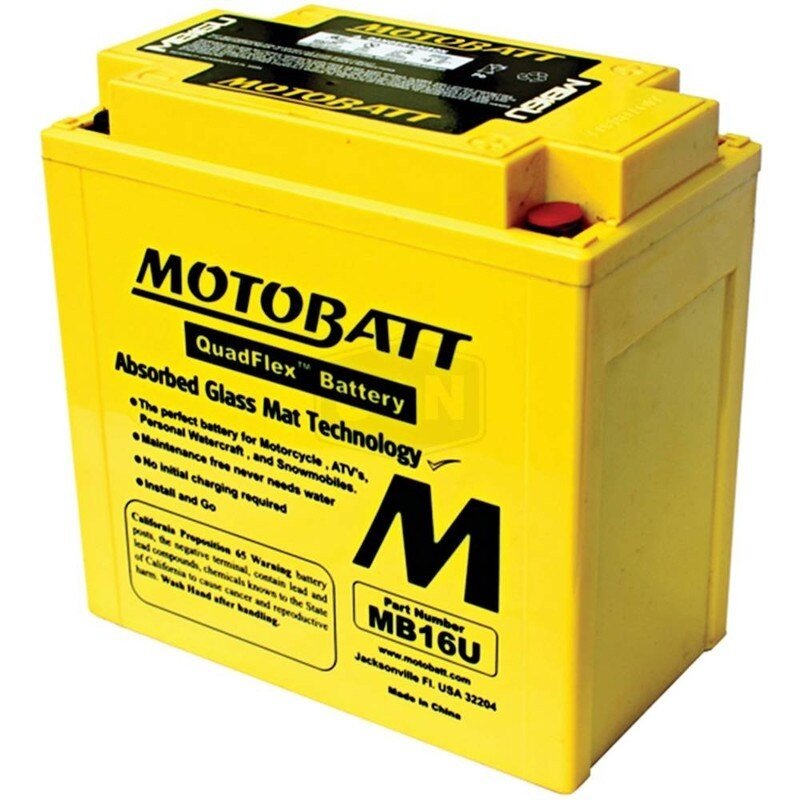 MOTOBATT BATTERY MB16U HONDA SUBARU 33610 - 38A01 UNIVERSAL CAPACITY STENS MB16U - OPE Quality Parts