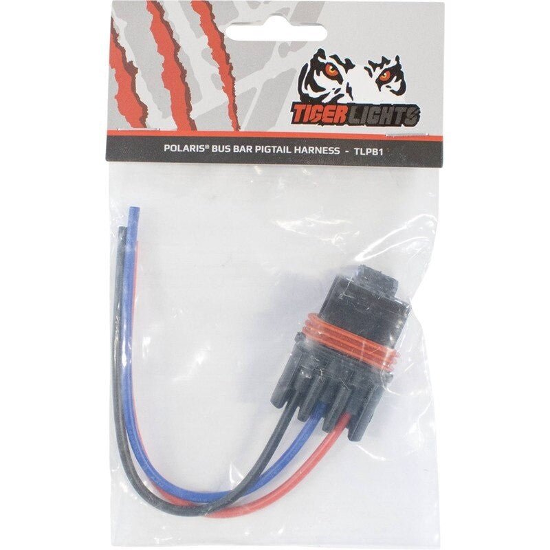 TIGER LIGHTS REPLACES POLARIS PIGTAIL HARNESS TIGER LIGHTS UTV 6" STENS TLPB1 - OPE Quality Parts
