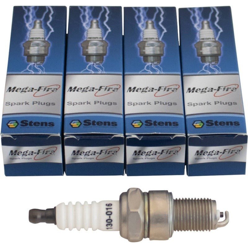 MEGA - FIRE SPARK PLUG REPLACES 4PC REPLACES NGK SPARK PLUG 38 STENS 130 - 016 - 4 - OPE Quality Parts
