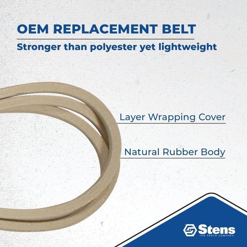 REPLACES HUSTLER DECK BELT 604817 FITS 932558 RAPTOR SD 54" 5 8" STENS 266 - 162 - OPE Quality Parts