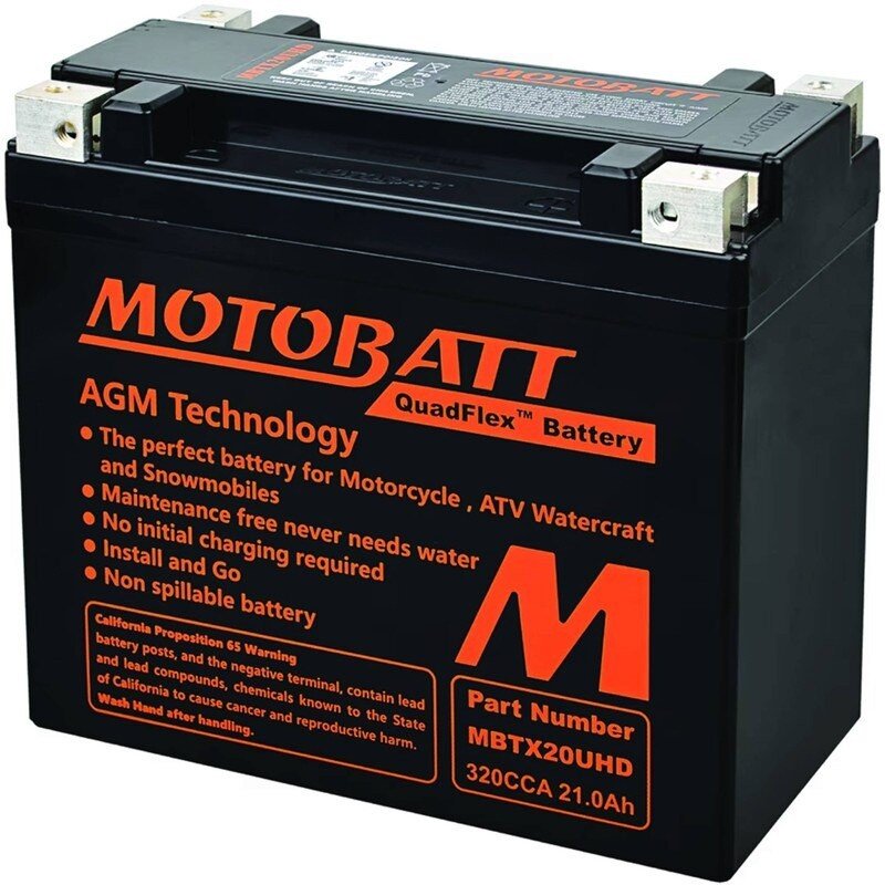 MOTOBATT BATTERY MBTX20UHD HARLEY DAVIDSON 65989 - 90 813195 STENS MBTX20UHD - OPE Quality Parts