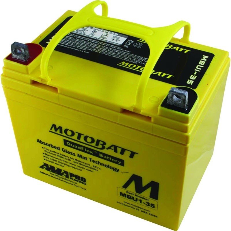 MOTOBATT BATTERY 12V 420CCA FOR YAMAHA 11U - 1LD00 - 00 - 00 420 STENS MBU1 - 35 - OPE Quality Parts