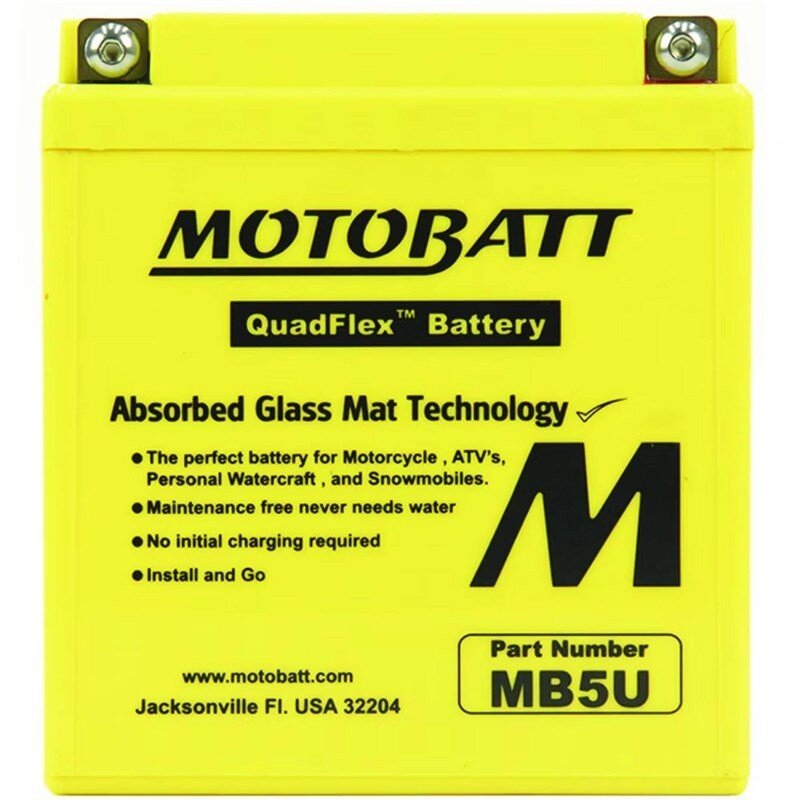 MOTOBATT BATTERY MB5U HONDA 31500 - GB5 - 681 UNIVERSAL CAPACITY 12V STENS MB5U - OPE Quality Parts