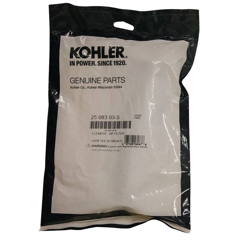 OEM KOHLER INNER AIR FILTER 25 083 03 - S 03 5090 - 3 FITS CH25 50903 STENS 055 - 221 - OPE Quality Parts