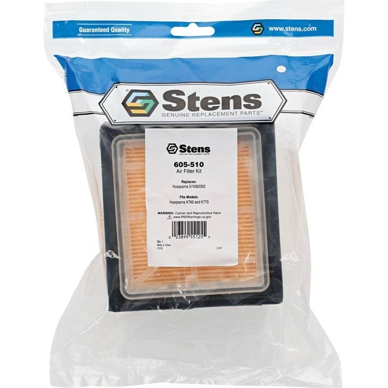 REPLACES HUSQVARNA AIR FILTER 574362302 FITS K760 K770 CUTOFF SAWS STENS 605 - 510 - OPE Quality Parts