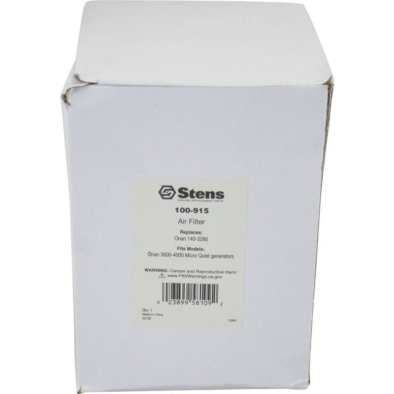 REPLACES ONAN AIR FILTER 140 - 3280 3600 - 4000 MICRO QUIET GENERATORS STENS 100 - 915 - OPE Quality Parts