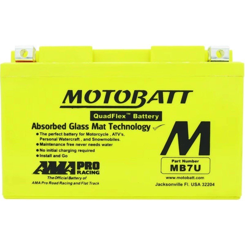 MOTOBATT BATTERY MB7U YAMAHA 4GY - 82100 - 00 - 00 UNIVERSAL CAPACITY STENS MB7U - OPE Quality Parts