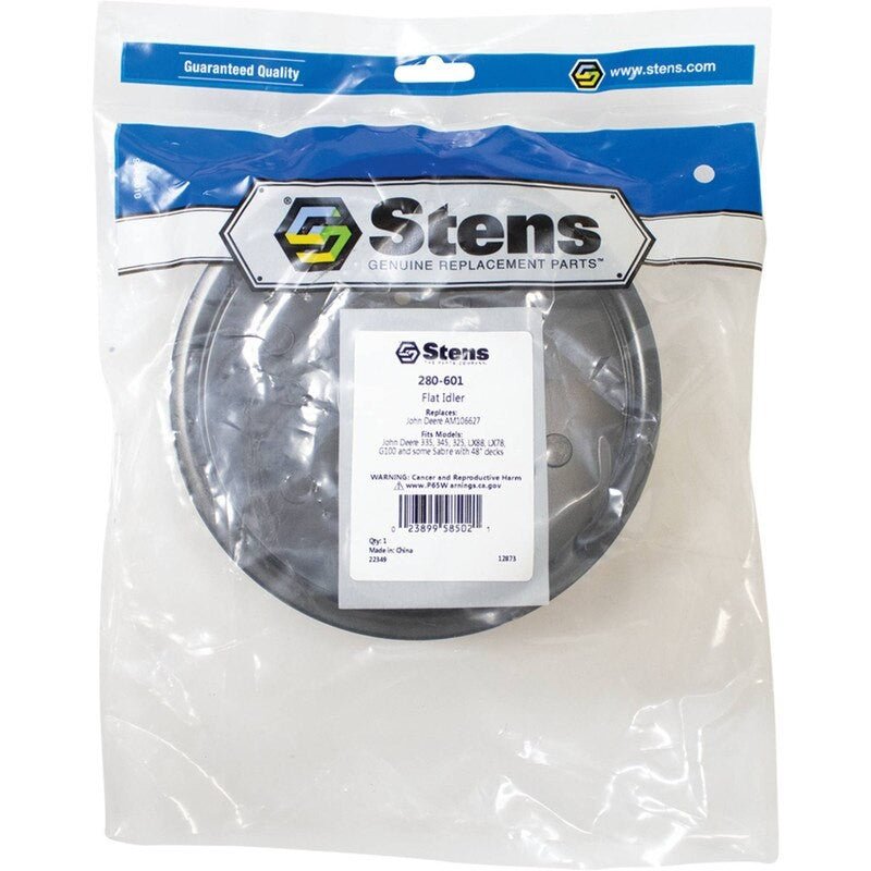 REPLACES JOHN DEERE FLAT IDLER AM121602 335 345 325 LX88 LX78 G100 STENS 280 - 601 - OPE Quality Parts
