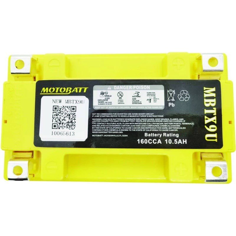 MOTOBATT BATTERY ARCTIC CAT 3445 - 034 YAMAHA MBTX9U UNIVERSAL MBTX9U STENS MBTX9U - OPE Quality Parts