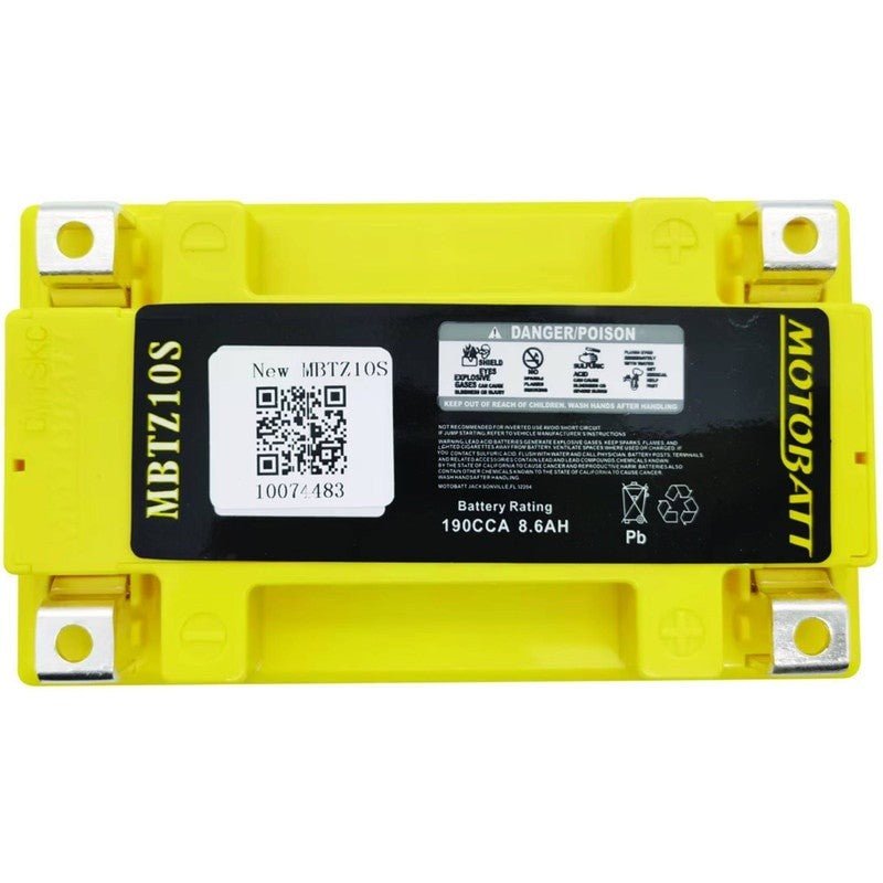 MOTOBATT BATTERY CF MOTO 31020700 MBTZ10S HONDA MOTORCYCLE 813100 STENS MBTZ10S - OPE Quality Parts