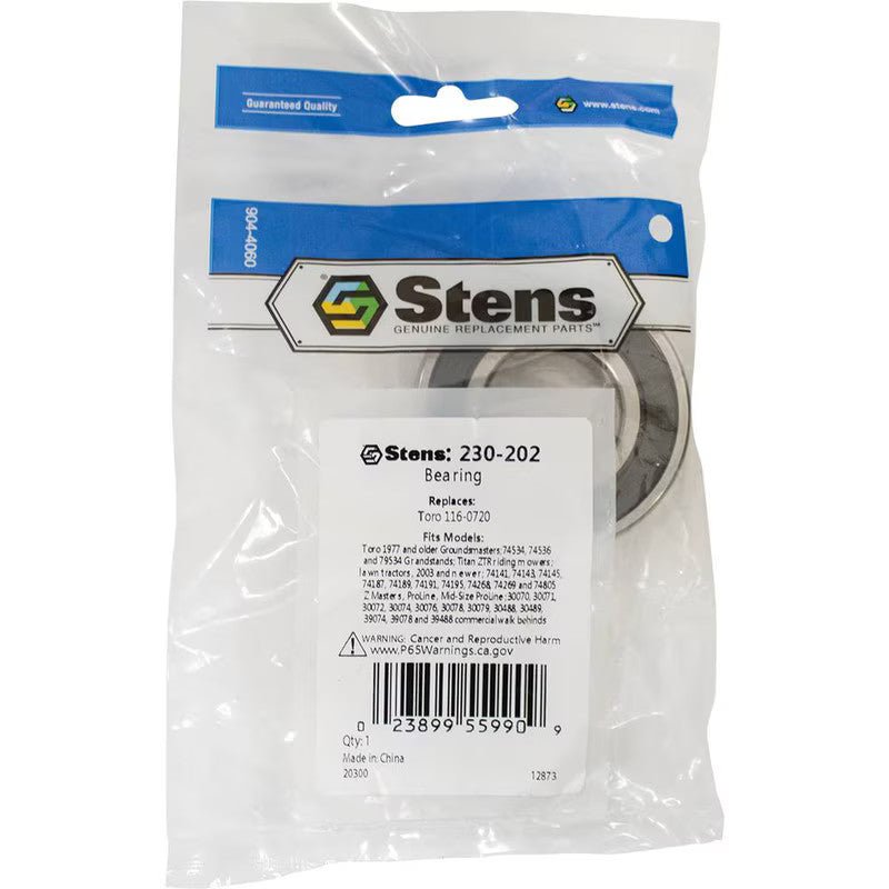 REPLACES TORO BEARING 116 - 0720 GROUNDSMASTER 1977 AND OLDER BX2200 STENS 230 - 202 - OPE Quality Parts