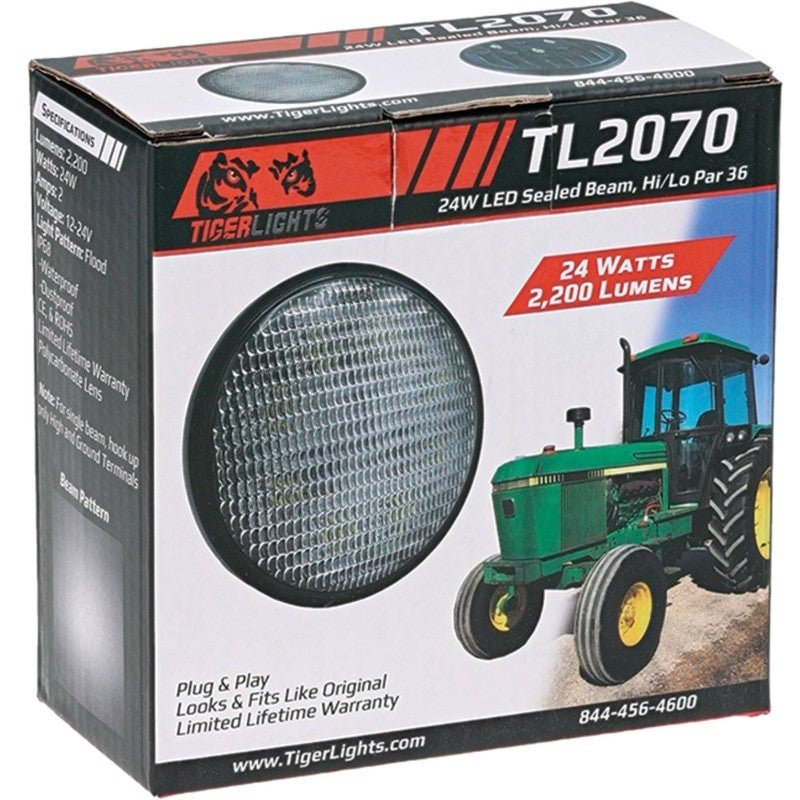 TIGER LIGHTS REPLACES JOHN DEERE LED SEALED LIGHT AR93335 FITS JOHN STENS TL2070 - OPE Quality Parts