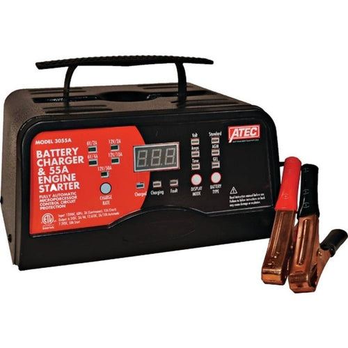 ATEC BATTERY CHARGER ASSOCIATED EQUIPMENT ARROWHEAD 120 VAC 6/12 STENS ABE - 3055A - OPE Quality Parts